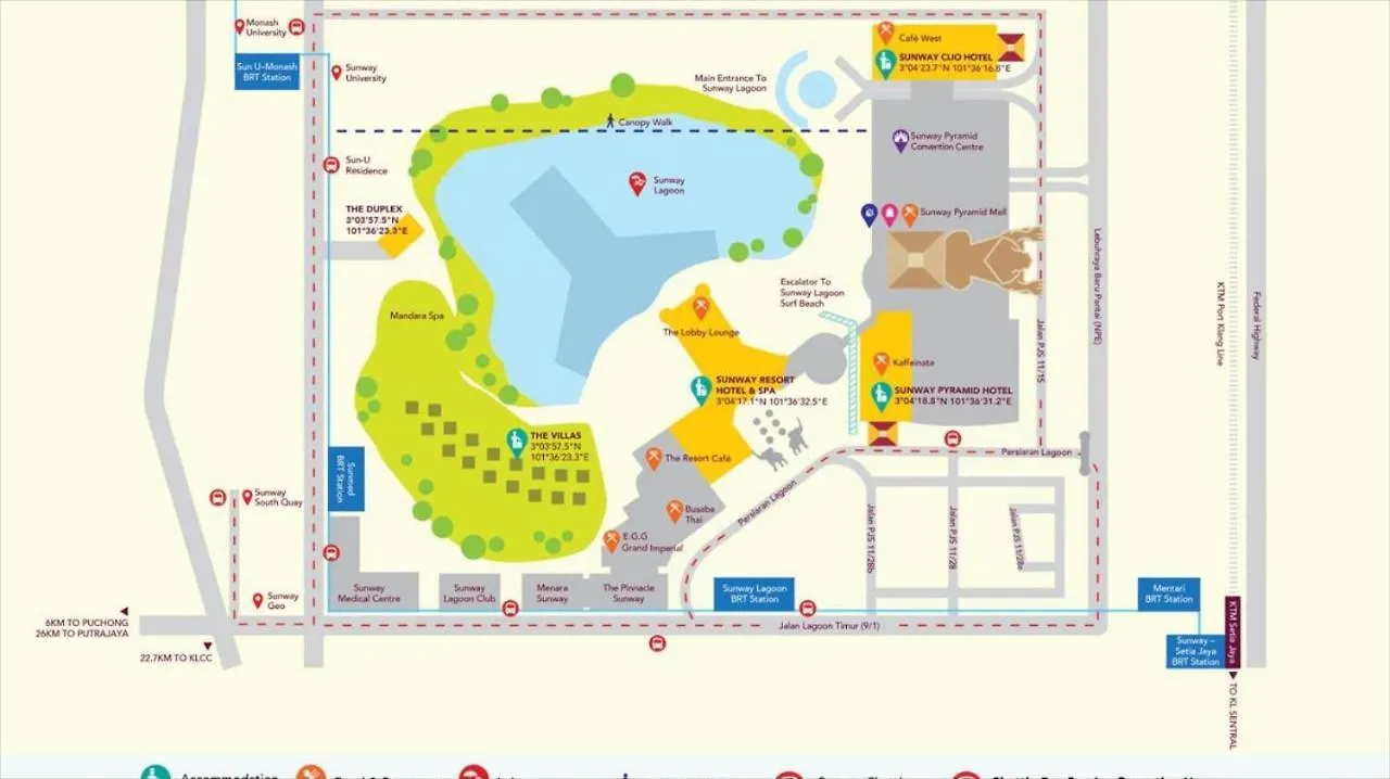 Resort Suites By Landmark At Bandar Sunway Sunway Lagoon Kampong Penaga  Malaysia